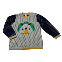 Load image into Gallery viewer, Boys Dymples, cotton knit sweater, dinosaur, EUC, size 1,  