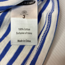 Load image into Gallery viewer, Unisex Lily &amp; Dan, striped cotton long sleeve t-shirt, EUC, size 3,  