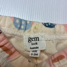 Load image into Gallery viewer, Unisex Gem Look, organic cotton baby leggings, elasticated, GUC, size 000,  
