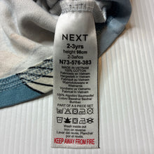 Load image into Gallery viewer, Boys Next, cotton pyjama top, whales, GUC, size 2-3,  