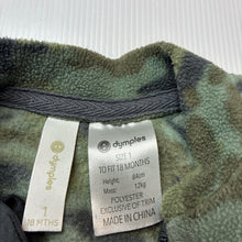 Load image into Gallery viewer, Boys Dymples, camo print zip fleece vest, GUC, size 1,  