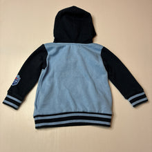 Load image into Gallery viewer, Boys State of Origin, NSW Blues striped fleece lined hoodie, pilling, FUC, size 2,  