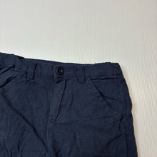 Load image into Gallery viewer, Boys Tilt, navy linen blend chino shorts, adjustable, FUC, size 3,  