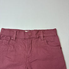Load image into Gallery viewer, Unisex Breakers, mauve stretch cotton shorts, EUC, size 4,  