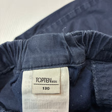 Load image into Gallery viewer, Boys TOPTEN KIDS, navy chino shorts, elasticated, FUC, size 8,  