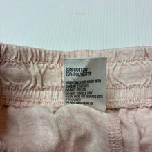 Load image into Gallery viewer, Girls Anko, pink cotton blend shorts, elasticated, GUC, size 9,  
