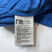 Load image into Gallery viewer, Unisex Mother Care, blue cotton shorts, elasticated, EUC, size 2-3,  