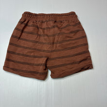 Load image into Gallery viewer, Boys Cotton On, brown cotton blend shorts, elasticated, GUC, size 3,  