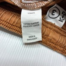 Load image into Gallery viewer, Boys KID, brown cotton blend shorts, raw hem elasticated, GUC, size 3,  