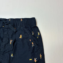 Load image into Gallery viewer, Boys Anko, navy cotton shorts, elasticated, GUC, size 3,  
