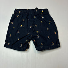 Load image into Gallery viewer, Boys Anko, navy cotton shorts, elasticated, GUC, size 3,  