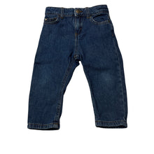 Load image into Gallery viewer, Unisex Cotton On, blue denim jeans, adjustable, GUC, size 2,  