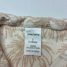 Load image into Gallery viewer, Boys Baby Berry, viscose tropical short sleeve shirt , EUC, size 1,  