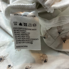 Load image into Gallery viewer, Unisex Bebe by Minihaha, white organic cotton zip coverall / romper, GUC, size 00,  