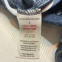 Load image into Gallery viewer, Unisex Peter Alexander, stretch cotton waffle pyjama pants / bottoms, GUC, size 2,  