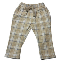 Load image into Gallery viewer, Boys Dymples, checked brushed cotton pants, elasticated, GUC, size 1,  