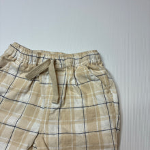 Load image into Gallery viewer, Boys Dymples, checked brushed cotton pants, elasticated, GUC, size 1,  