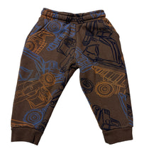 Load image into Gallery viewer, Boys Bright Bots, blue cotton shorts, elasticated, GUC, size 1,  