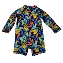 Load image into Gallery viewer, Unisex KID, tropical board shorts, elasticated, EUC, size 1,  