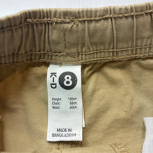 Load image into Gallery viewer, Boys KID, beige stretch cotton shorts, elasticated, GUC, size 8,  