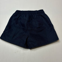 Load image into Gallery viewer, Boys BLK, navy sports shorts, elasticated, EUC, size 6,  