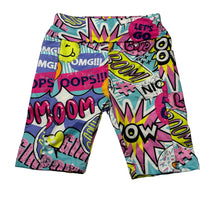 Load image into Gallery viewer, Girls Foshan, colourful bike shorts, elasticated, GUC, size 8,  