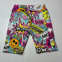 Load image into Gallery viewer, Girls Foshan, colourful bike shorts, elasticated, GUC, size 8,  