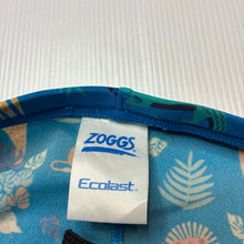 Load image into Gallery viewer, Boys ZOGGS, blue swim shorts, elasticated, *marks back left*, FUC, size 4,  