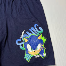 Load image into Gallery viewer, Boys Sonic the Hedgehog, blue lightweight pyjama shorts, GUC, size 14,  