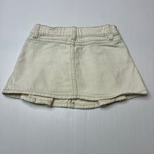 Load image into Gallery viewer, Girls Cotton On, cream denim skirt, elasticated, FUC, size 1-2,  