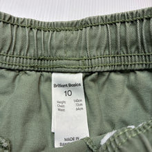 Load image into Gallery viewer, Boys Brilliant Basics, khaki cotton shorts, elasticated, GUC, size 10,  