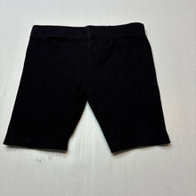 Load image into Gallery viewer, Girls Target, black stretch cotton bike shorts, elasticated, EUC, size 2,  