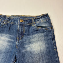 Load image into Gallery viewer, Girls Emerson, denim jean shorts, adjustable, GUC, size 10,  