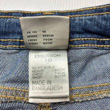 Load image into Gallery viewer, Girls Emerson, denim jean shorts, adjustable, GUC, size 10,  