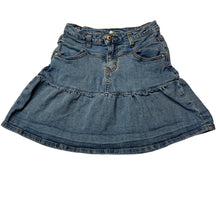 Load image into Gallery viewer, Girls Seed, stretch denim skirt, adjustable, GUC, size 8,  