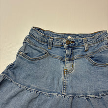 Load image into Gallery viewer, Girls Seed, stretch denim skirt, adjustable, GUC, size 8,  