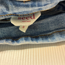 Load image into Gallery viewer, Girls Seed, stretch denim skirt, adjustable, GUC, size 8,  