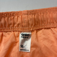Load image into Gallery viewer, Unisex Anko, lightweight board shorts, elasticated, EUC, size 16,  