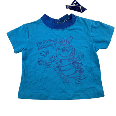 Wave Zone blue cotton t-shirt / tee / top, size 00, BNWT