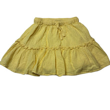 Load image into Gallery viewer, Girls KID, yellow crinkle cotton skirt, elasticated, GUC, size 7,  
