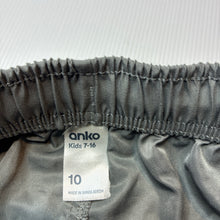 Load image into Gallery viewer, Boys Anko, grey lightweight board shorts, elasticated, EUC, size 10,  