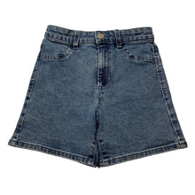 Load image into Gallery viewer, Girls 1964 Denim Co, blue stretch denim jean shorts, adjustable, EUC, size 8,  