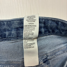 Load image into Gallery viewer, Girls 1964 Denim Co, blue stretch denim jean shorts, adjustable, EUC, size 8,  