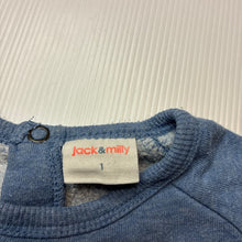 Load image into Gallery viewer, Boys Jack &amp; Milly, blue lightweight cotton sweater, koala, GUC, size 1,  