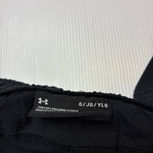 Load image into Gallery viewer, Unisex Under Armour, black sports / activewear shorts, elasticated, GUC, size 14-16,  