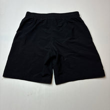 Load image into Gallery viewer, Unisex Under Armour, black sports / activewear shorts, elasticated, GUC, size 14-16,  