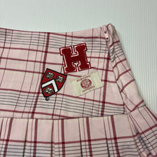 Load image into Gallery viewer, Girls Harvard University, pink check skirt, adjustable, EUC, size 3,  