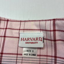 Load image into Gallery viewer, Girls Harvard University, pink check skirt, adjustable, EUC, size 3,  