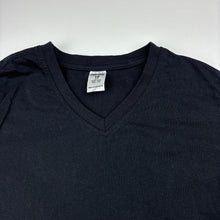 Load image into Gallery viewer, Boys Urban Supply, black cotton V-neck tee, EUC, size 10,  