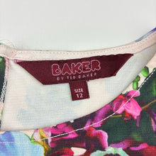 Load image into Gallery viewer, Girls BAKER, floral peplum top, EUC, size 12,  
